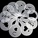 Drhob Hot 16Pcs Coffee Latte Art Stencils DIY Decorating Cake Cappuccino FoamTool CN (Color: White)