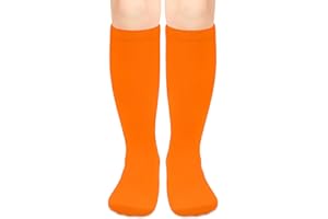 Olreco 1 Pack Toddler Kids Youth Soccer Socks Girls Boys Baseball Socks Youth Knee High Softball Football Accessories Cotton