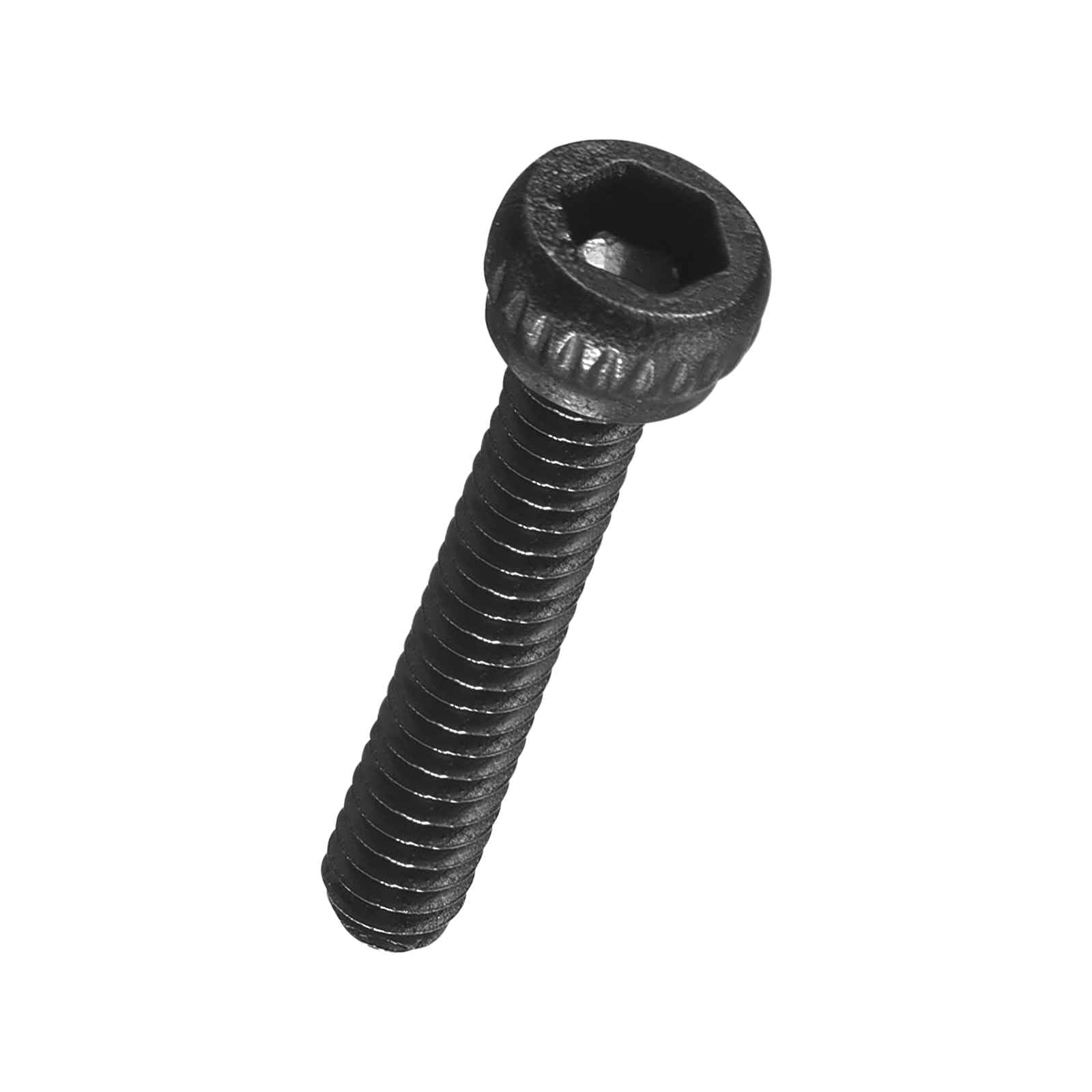Kozelo 50pcs Socket Head Cap Screws - [M1.6-0.35 x 8mm] Alloy Steel Black Oxide Grade 12.9 Internal Hex Screw Full Thread for Industrial & Machinery Use, Black