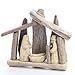 Natural Driftwood Nativity Display | Rustic Christmas Holiday Decoration (7-1/2
