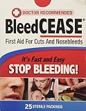 BleedCEASE First Aid for Cuts and Nosebleeds Sterile Packings - Buy Packs and SAVE (Pack of 3)