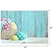 7X5FT Easter Wood Wall Photography Backdrops Vinyl Colorful Eggs Photo Studio Background Props Photographic Booth Birthday Party Decorations
