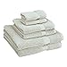 Superior Egyptian Cotton Pile 6 Piece Towel Set, Includes 2 Bath, 2 Hand, 2 Face Towels/Washcloths, Ultra Soft Luxury Towels, Thick Plush Essentials, Guest Bath, Spa, Hotel Bathroom, Stone