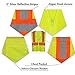 SHORFUNE High Visibility Mesh Safety Vest with Pockets, Zipper and Hi Vis Reflective Strips, Yellow, ANSI Class 2, XXL