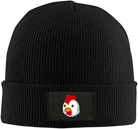 AMY WILDER Cock Cap Winter Knitting Warm Watch Hat Beanie Skull Cap For Unisex Black One Size Fit All