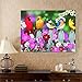 Hrank 5D DIY Diamond Painting Birds by Number Kits for Adults and Kids Beginners,Cardinal Birds Diamond Painting Full Drill Round Diamond Art Kits for Home Wall Art Decor,Gift,11.8