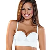 Haby Lingerie Women's Wide Base and Back Strapless Body