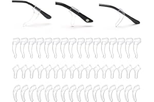 iGeyzoe 24 Pairs Eyeglasses Ear Grip Ear Hooks, Anti-Slip Holder Eyeglasses Stoppers Temple Tips Sleeve Retainer Eyewear Retainers Spectacle Stay For Eyeglasses, Sunglasses, Reading Glasses