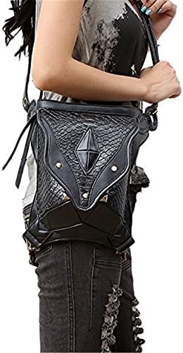 Steampunk Leg Bag for Women Men Messenger Shoulder Bag Black Vintage Waist Bags 2017