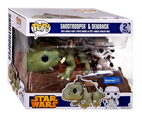 Funko Pop Vinyl Bobblehead, Star Wars Sandtrooper & Dewback Collectible Set