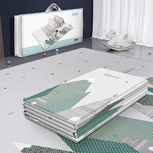 Yavso Baby Play Mat, Yavso Non Toxic Folding Floor Mat Foam Play Mat Double-Sided Waterproof Baby Crawling Mat for Toddler Boy Girl, 200 x 180cm