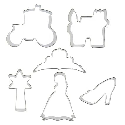 Six Dessin Animé Figure Princesse Château Fleur De Voiture