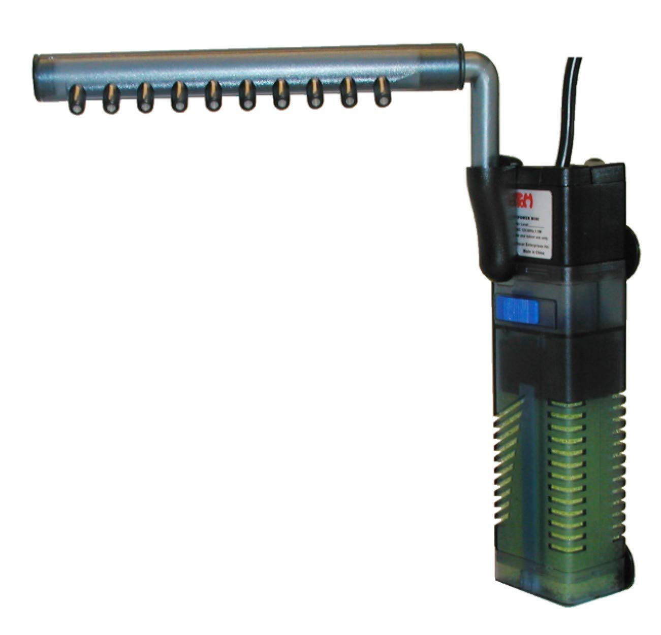 Koller Products TOM Aquarium Internal Power Filter (45 GPH Flow Rate