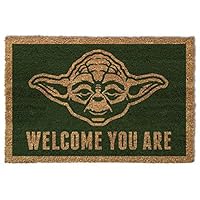 1art1 Star Wars Door Mat Floor Mat - Yoda, Welcome You are (24 x 16 inches)