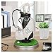 10L0L Mini Desktop Golf Bag Pen Holder with Golf pens Clock 6-Piece Set of Golf Souvenir Tour Souvenir Novelty Gift (Black and White)