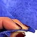 Genuine Blue Leather Hide – Quality New Zealand Full Skin - 7 sq ft - 2-3 oz avg Thickness - Rustic Finish – Natural Veg Tan Sheepskin Material – Soft Upholstery Fabric – Craft DIY Supply