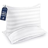 COZSINOOR Bed Pillows Queen Size: Hotel Quality Set of 2 - Down Alternative Microfiber Filled for Back, Stomach, Side Sleepers, Breathable & Skin-Friendly