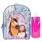 Spirit Backpack Combo Set - Spirit Riding Free 3 Piece Backpack Set - Backpack, Waterbottle and Carabina (Pink)