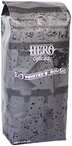 Hero Coffee Bar Whole Bean Roast Coffee, Printers Row Coffee, 1 Pound