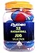 Python RG Multi Colored Racquetballs (Value Pack - 12 Ball Jug/Endorsed by Racquetball Legend Ruben Gonzalez!)(Blue/Red)