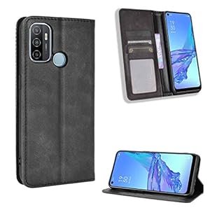 GOGME Leather Folio Cover per Oppo A53s / Oppo A53 Cover, PU + TPU Leather Wallet Case, Premium Filp Cover Custodia in… - immagine 3