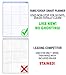 Dry Erase Weekly Calendar for Refrigerator, Weekly Dry Erase Board, Magnetic Weekly Planner - Chore Chart for Kids, Weekly Family Meal Planner, Fridge Notepad with 4 Markers and 6 Emoji Magnets