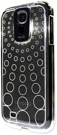VanD Clear Flashing Case for Samsung Galaxy S4/i9500 with Black LED Cover - Retail Packaging