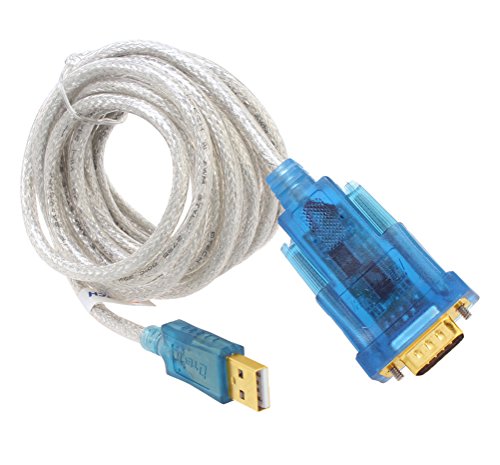 DTECH 10 Feet USB 2.0 to RS232 DB9 Serial Port Adapter Cable with FTDI Chipset Supports Windows 10 8 7 and Mac Linux