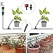 MIXC 1/4-inch Drip Irrigation Kits Accessories Plant Watering System with 50ft 1/4' Blank Distribution Tubing Hose, 20pcs Dripers, 19pcs Barbed Fittings, Support Stakes, Quick Adapter, Model: GG0C