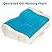 Product Stop, Inc Cooling Gel Memory Foam Pillow - eliminates Neck and Back Pain, ensuring a Good Night's Sleep