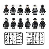 12PCS/Set Military Soldiers, Swat, Brick, Block, Lock, Toy Building Blocks with Guns and Accessories