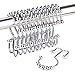 Wimaha Rustproof Shower Curtain Rings, Stainless Steel Heavy Duty Roller Double Glide Shower Hooks for Bathroom Shower Rods Curtains Liners, Polished Chrome, Set of 12