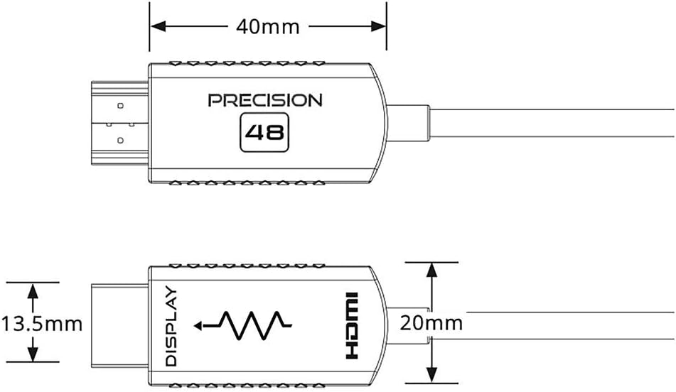 Blustream Precision48 48Gbps 8K AOC HDMI Cable (15m) - Image 3