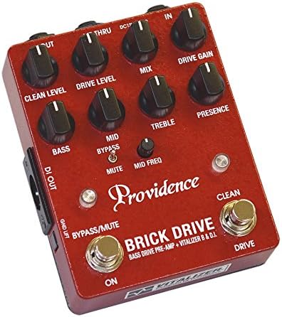 Providence BDI-1 Brick Drive Bass Drive Preamp DI Pedal w/ Vitalizer B circuit