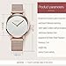 AESOP Women's Watches Rose Gold,Thin Watches for Women,Ladies Watch Black and Gold,reloj para mujer,Womans Watch Simple Casual Wrist Watches Big Lady Watch,Stainless steel Waterproof Minimalist Watch
