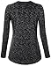 Messic Women's Long Sleeve V-Neck Thin Soft Shirt Basic Casual Knits Tee Tops