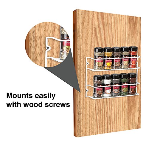 Grayline 40504, Two Shelf Spice Rack, White