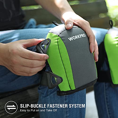 WORKPRO Garden Knee Pads, Flooring Kneepads with Foam Padding, Comfortable Kneeling Cushion for Gardening, House Cleaning, Construction Work