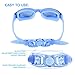 KUPEERS Swimming Goggles + Swim Cap Plus Ear Plugs Nose Clip Performance Swimming Goggles Anti Fog Coating With UV Protection Scratch Resistant Lenses Quick Release Strap for Adult Youth Kids Children