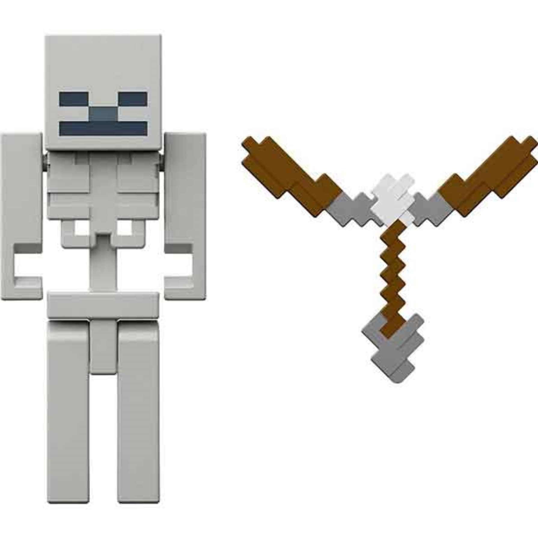 Mattel Minecraft - Biome Builds - 8cm Skeleton Figure (GTT51)