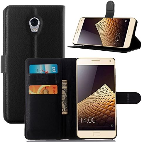Lenovo Vibe P1 Case, Zeeeda Pu Leather Wallet Flip Stand Case Cover for 5.5" Lenovo Vibe P1 (Black)