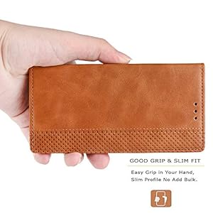 GOGME Leather Folio Cover per Oppo A53s / Oppo A53 Cover, PU + TPU Leather Wallet Case, Premium Filp Cover Custodia in… - immagine 7