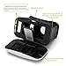 3D VR Glasses, AmiCool 3D Virtual Reality Headset Adjust Cardboard Video Movie Game Box for Apple iPhone 6 6S Plus 5S SE 5 and More Smartphones - Black