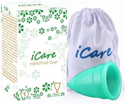 Icare Small Clear Menstrual Cup in Reusable Period Cups (Green L)