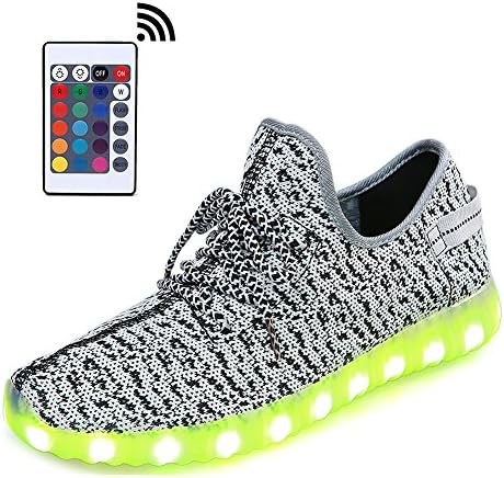 LeoVera Remote Light Up Shoes USB Charging LED Shoes Flashing Sneakers