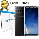 Galaxy Note 8 Screen Protector, AUNEOS Note 8 Screen Protector [Case Friendly] Full Coverage TPU Screen Protector for Samsung Galaxy Note 8 (Front+Back)