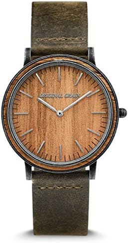 Wood Watch | Minimalist Collection Analog Watch | Japanese Quartz Movement | Wood and Stainless Steel | 40MM