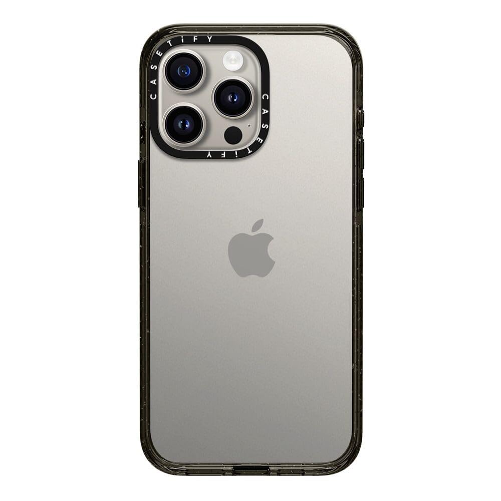 CASETiFY Impact Case for iPhone 15 Pro Max [4X Military Grade Drop Tested / 8.2ft Drop Protection] - Clear Black — image 1