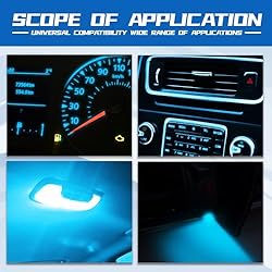 Kutyun 20Pcs T5 LED Lights for Car Dashboard, T5 37