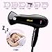 Hair Dryer with Diffuser, Exwell 1875W Lower Noise(75dB) Professional Blow Dryer with 2 Speed and 3 Heat Settings,Fast Drying Hair Dryer for Home/Travel